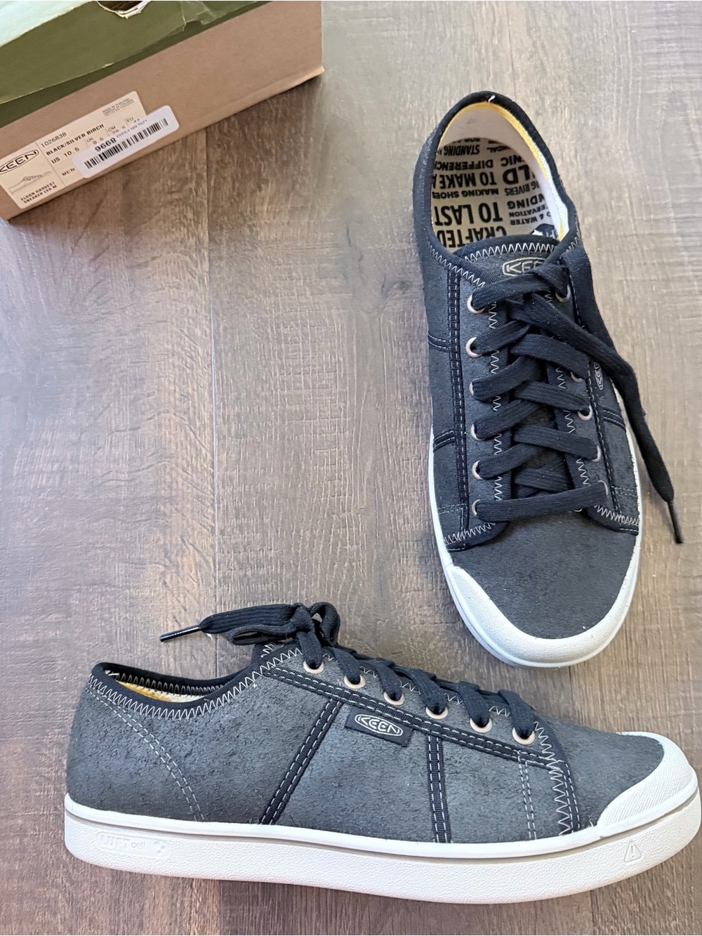 NWT Keen Eldon Harvest Sneaker | Black/Silver Birch | Size: 10.5 - Picture 8 of 10